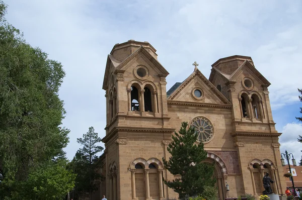 The Cathedral of the City of Santa Fe in New Mexico — стоковое фото