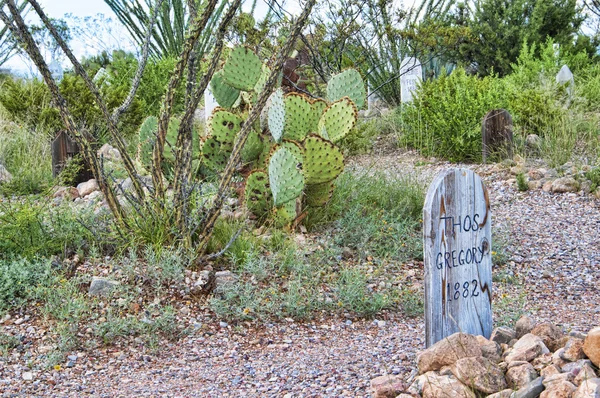Boot Hill cmentarz w Tombstone Arizona Usa — Zdjęcie stockowe