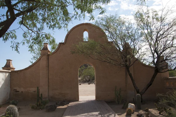 San Xavier del Bac the Spanish Catholic Mission Tucson Arizona — Stock Photo, Image