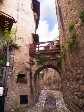 Malcesine garda Gölü Kuzey İtalya üzerinde