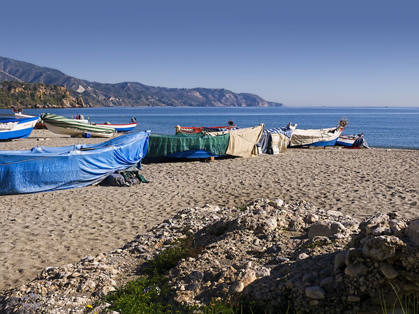 The Beaches of Nerja Andalucia Spain