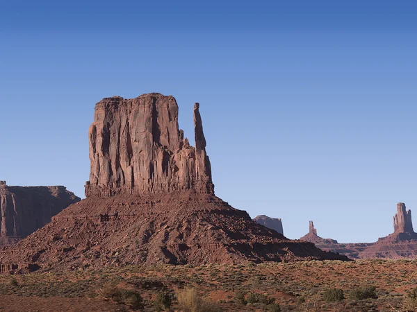 Monument Valley Utah ve Arizona, ABD Navajo aşiret toprakları üzerinde — Stok fotoğraf