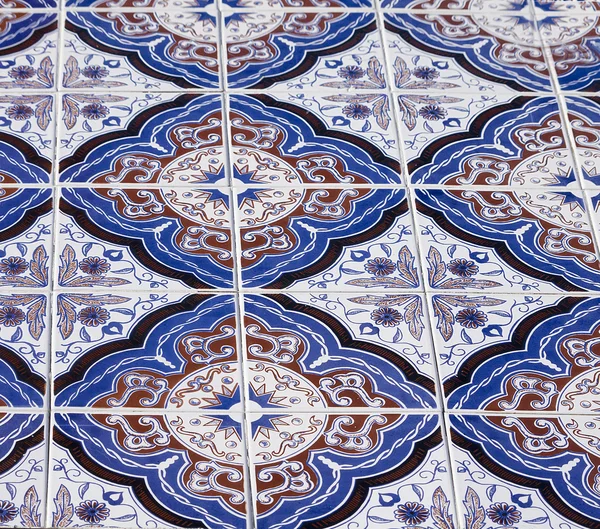 Traditional Tiles in Frigiliana a mountain village on the Costa del Sol in Spain — Stock Photo, Image