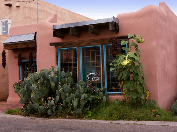 Gammal Town av Albuqueque med dess många gallerier i New Mexico Usa — Stockfoto