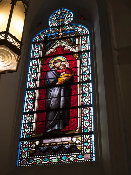 Die wunderschöne loretto-kapelle in der kathedrale von st francis von assisi in santa fe new mexico — Stockfoto