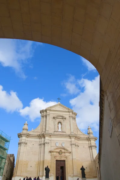 Gozo Cathedral dedicated to the  Assumption of the Blessed Virgin Mary — Stock Photo, Image