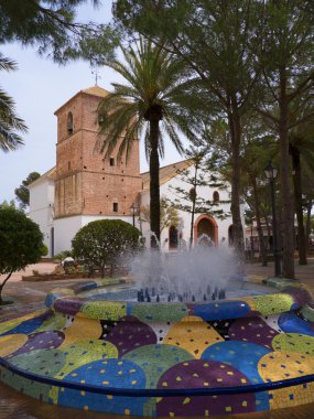 Church in Mijas Spain clipart