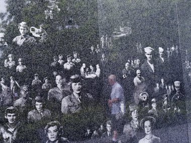 Mermer duvar resimleri Washington ABD Kore Savaşı ile kazınmış