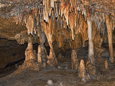 The Fabulous Luray Caverns in Virginia USA clipart
