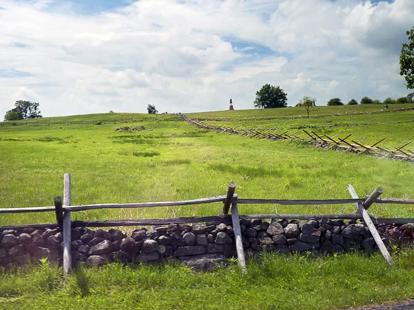 The The Battlefield in Gettysburg Pennsylvania USA — Stock fotografie
