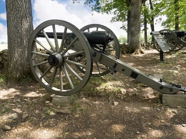 Green fields which belie the carnage of the Battle of Gettysburg Pennslyvania USA