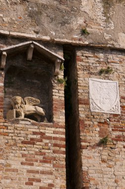 Sirmione Northern Italian Lakes Garda Gölü üzerinde Scalieri kalede