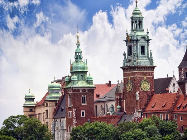 Royal Wawel Kalesi ve katedral Krakow Polonya — Stok fotoğraf