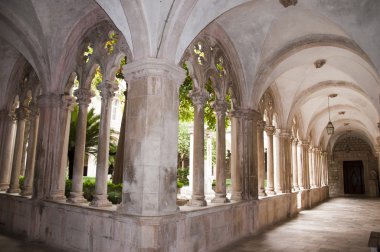 Katedral duvarlı şehir Dubrovnic Hırvatistan Avrupa'da manastırda