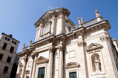 Dubrovnic duvarlı şehir Hırvatistan Avrupa'Thecathedral