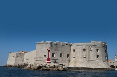 Dubrovnic duvarlı şehir Hırvatistan Avrupa'da