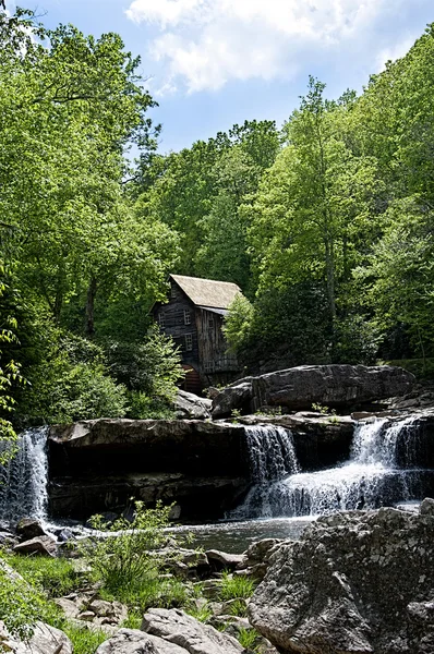 Glade Creek Grist Mill i Babcock State Park West Virginia Usa — Stockfoto