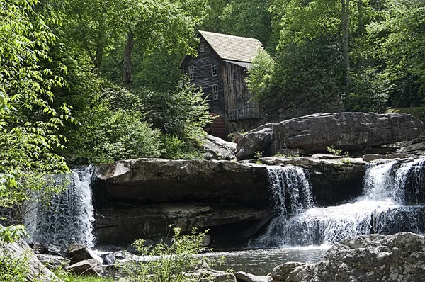 Glade Creek Grist molen in Babcock State Park West Virginia Verenigde Staten — Stockfoto