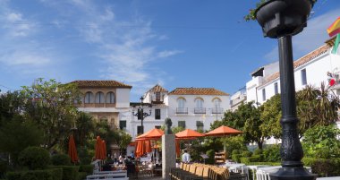 Binalar eski kasaba Marbella Costa Del Sol Andalucia, İspanya