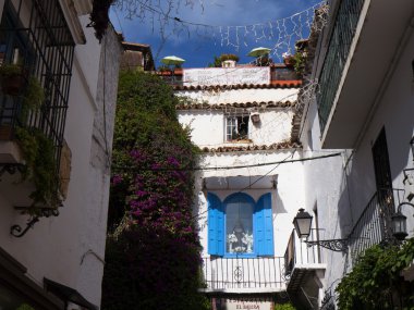 Binalar eski kasaba Marbella Costa Del Sol Andalucia, İspanya