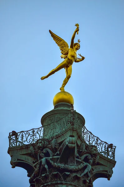 Bastille Monument Liberty Julliet Column Bastille Site Paris — Stock Photo, Image