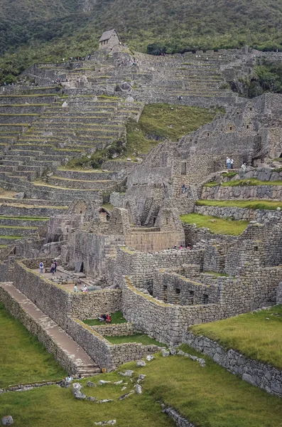 Ruines Architecture Ancienne Machu Picchu Perdu Ville Civilisation Inca Dans — Photo