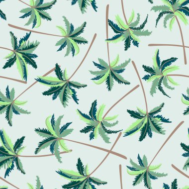 Tropikal Avustralya Tilki kuyruğu palm seamless modeli