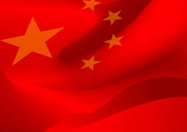 Аннотация Chinese red flag background — стоковый вектор