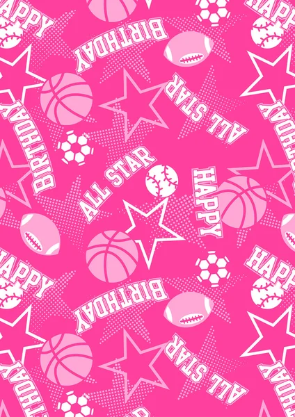 All-star Joyeux anniversaire — Image vectorielle