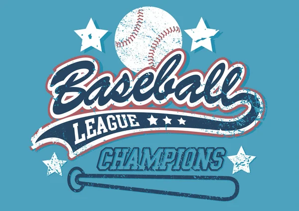 Baseball league kampioen — Stockvector