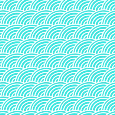 Dikişsiz desen eğri çizgiler