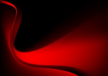 Siyah zemin üzerine kırmızı parlak grafik dalga