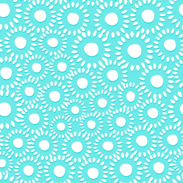 Grafische abstracte kleine naadloze bloemmotief — Stockvector