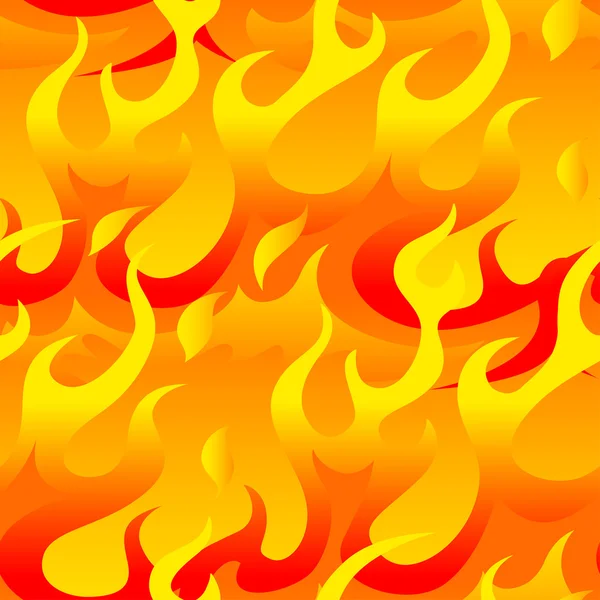 Hot flames seamless pattern — Stock Vector