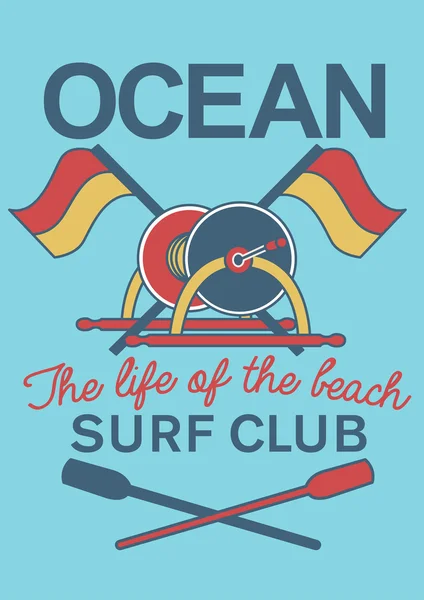 Equipo Ocean Surf Club — Archivo Imágenes Vectoriales