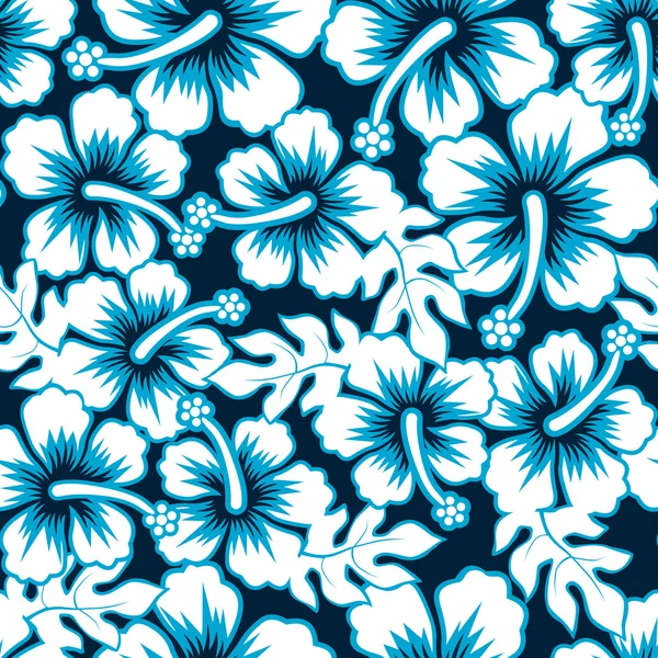 Sörf grafik çiçek hibiscus seamless modeli