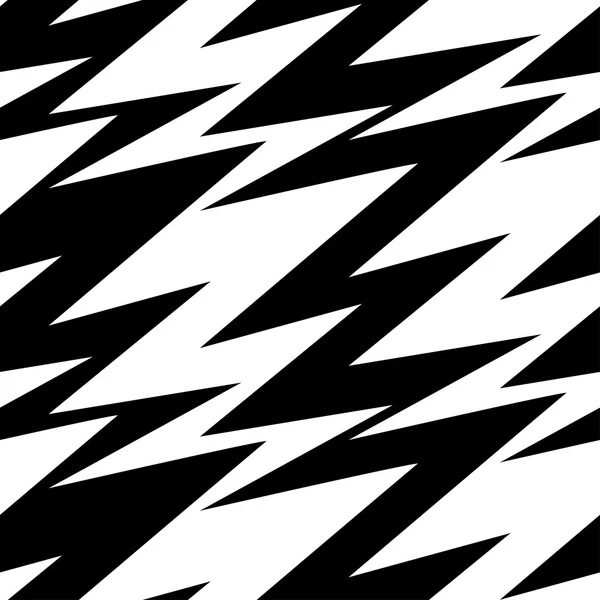 Schwarz-weiß abstraktes, blitznahtloses Muster — Stockvektor