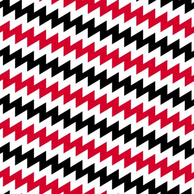 Kırmızı siyah ve beyaz çapraz chevron seamless modeli