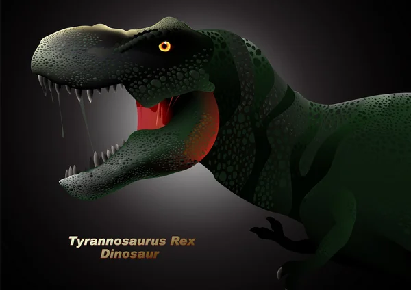 Dinosaurier Tyrannosaurus Kopf — Stockvektor