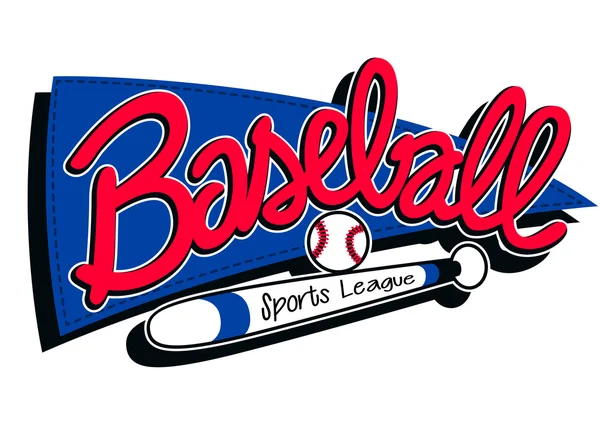 Béisbol deportes liga niños banner fondo — Archivo Imágenes Vectoriales