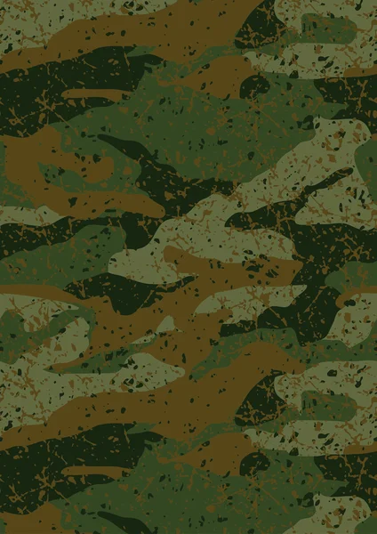 Kaki jungle modder camouflage terugkeerpatroon — Stockvector