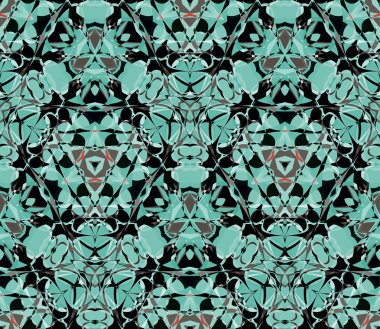 Kaleydoskop seamless modeli. Renk soyut öğelerden oluşur. 