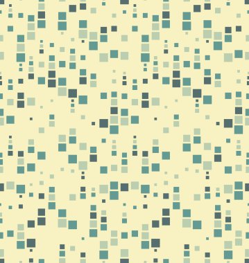 Seamless modeli. Bir kare şekli, farklı boyut ve renk sahip geometrik öğelerden oluşur.