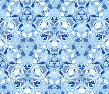 Mavi kaleydoskop seamless modeli