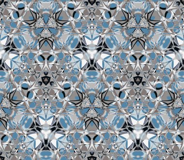 Kaleydoskop seamless modeli. Vektör çizim.