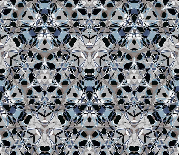 Kaléidoscope motif sans couture. Illustration vectorielle . — Image vectorielle