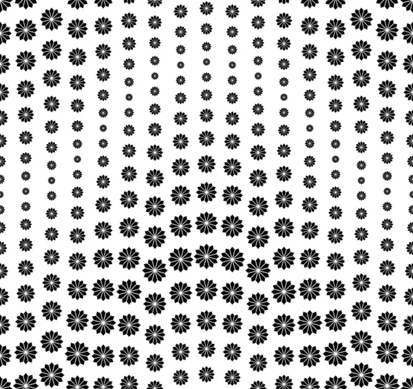 Seamless pattern on a white background. Has the shape of a wave. Consists of geometric elements. — Stock Vector