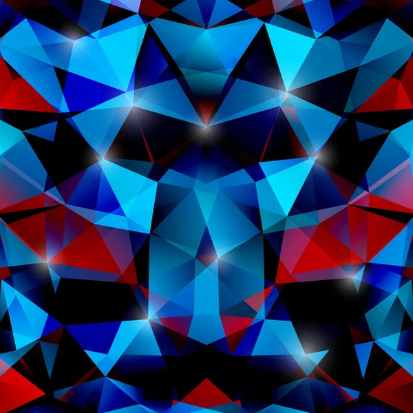 Fondo geométrico abstracto formado por elementos triangulares superpuestos — Vector de stock