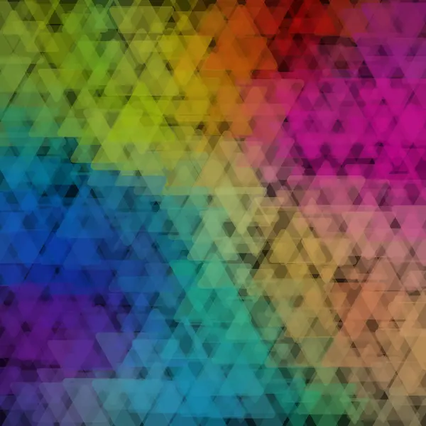 Abstracte geometrische achtergrond bestaande uit overlappende driehoekige elementen — Stockvector
