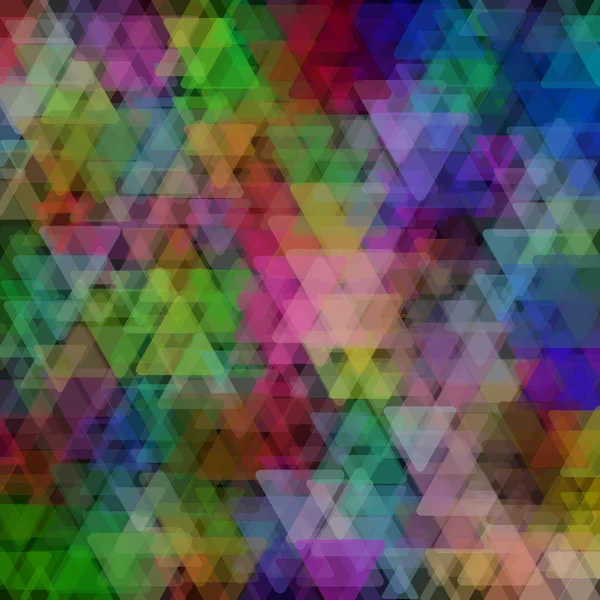 Fondo geométrico abstracto formado por elementos triangulares superpuestos — Vector de stock